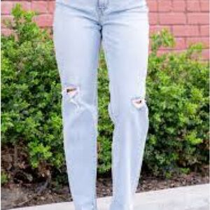 Lovervet by Vervet Classic Light Blue Straight Leg Jeans